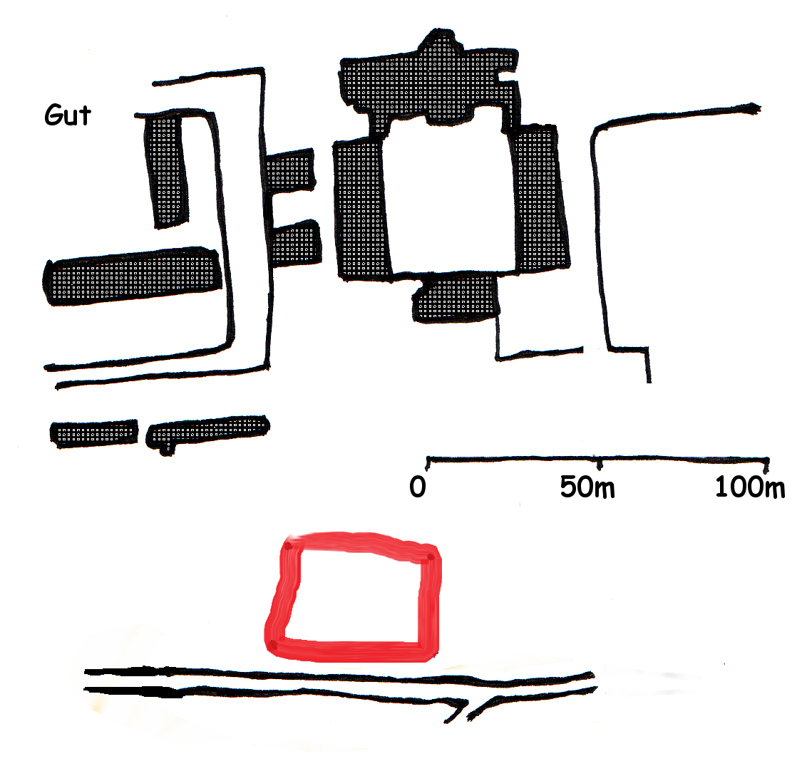 Nicht mehr existierender Friedhof am Gut - Domäne Steterburg / Stift Steterburg